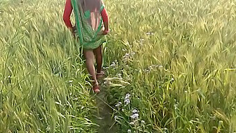 Desi Village Wife Enjoys Outdoor Romance In Hindi